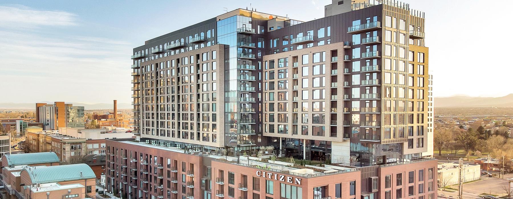 a high angle view of a building